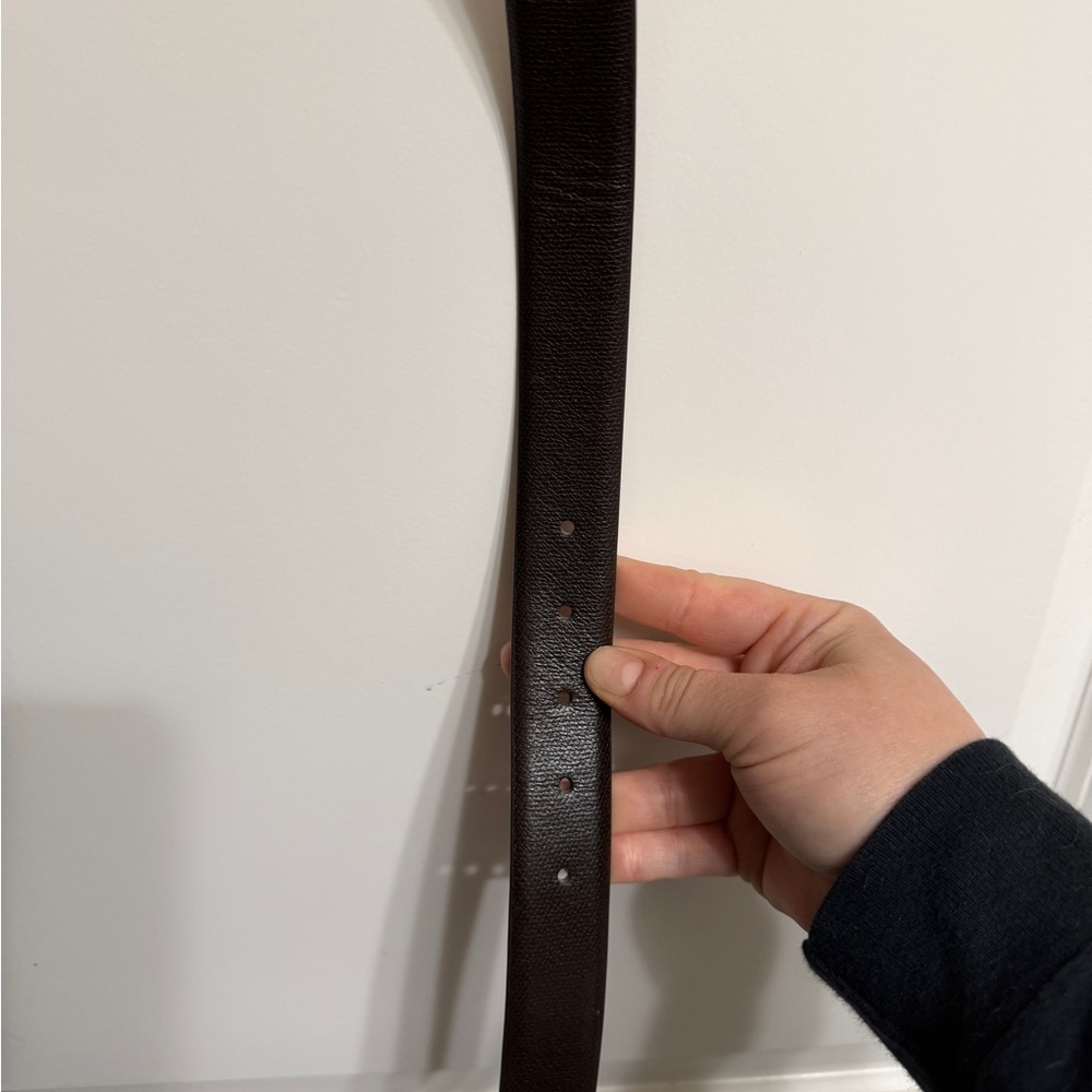 Coach Brown Leather Belt Size 42 NWT - Picture 4 of 7